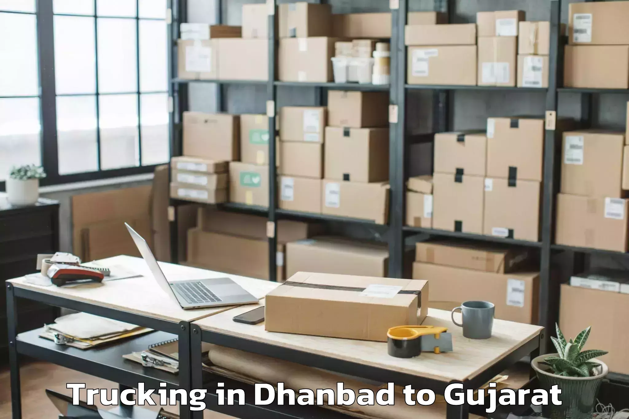 Top Dhanbad to Jambusar Trucking Available